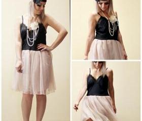 Dusty Pink and Black make over slip carrie inspired